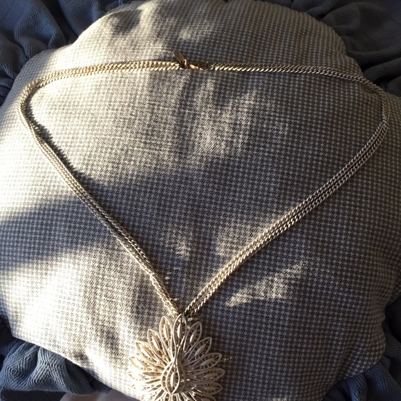 Vintage "Monet" filigree necklace - Picture 2 of 4